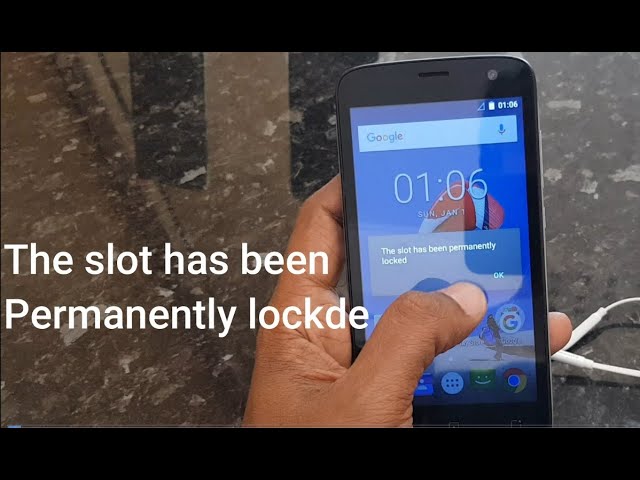Vodafone Slot Is Permanently Locked